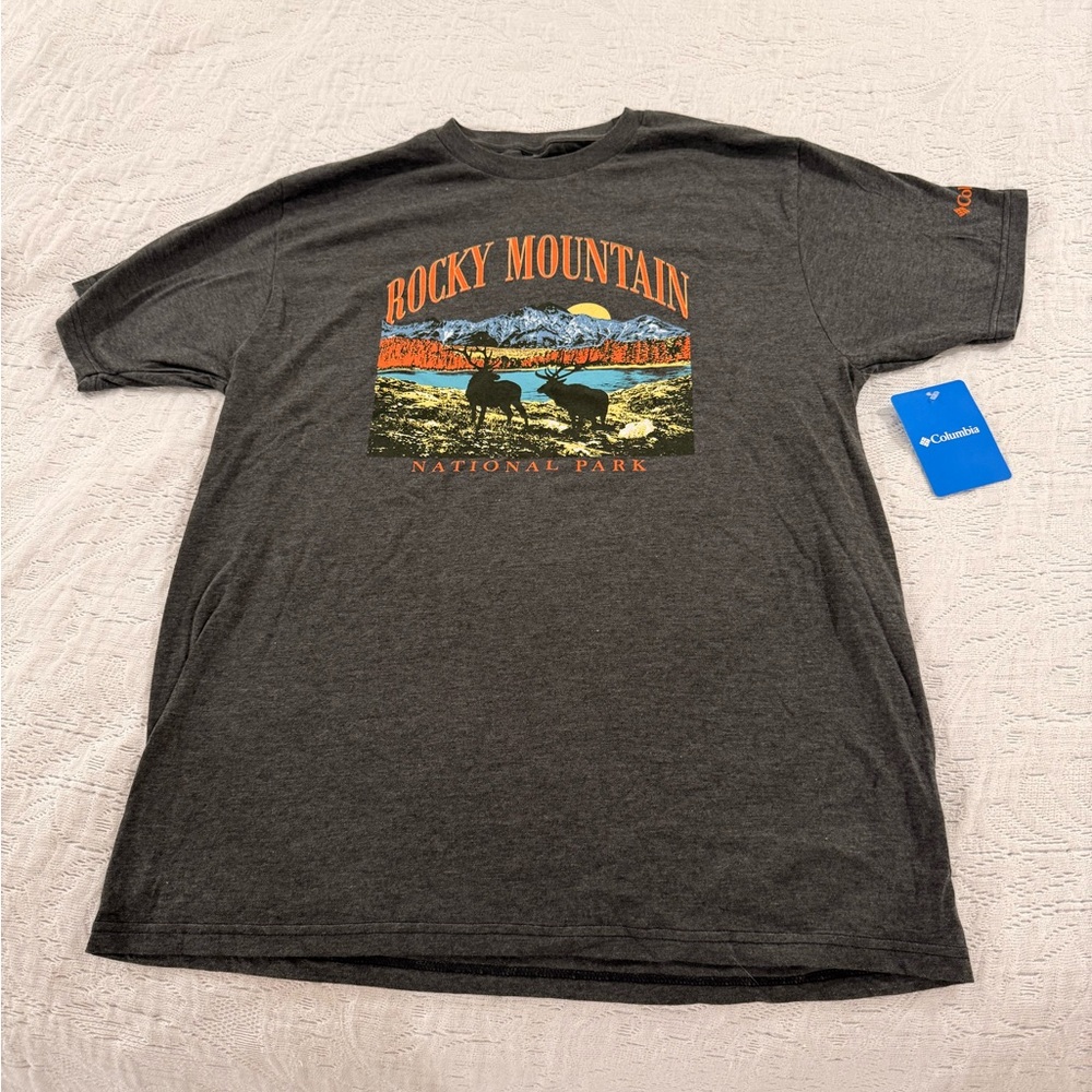 Columbia Charcoal Rocky Mountain National Park Tee.